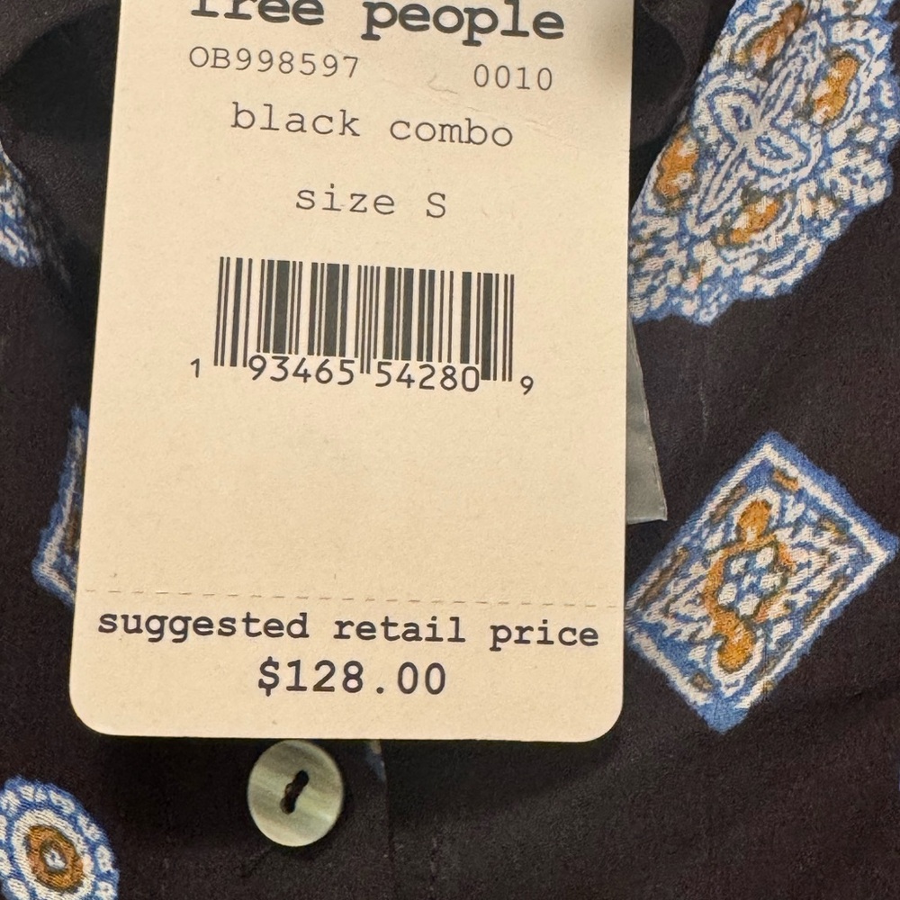 NWT Free People Long Sleeve Dress/Tunic Size Small - Picture 8 of 9